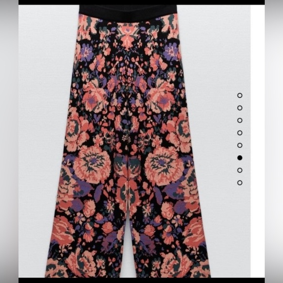 Zara Floral knit top and pant - Picture 4 of 6